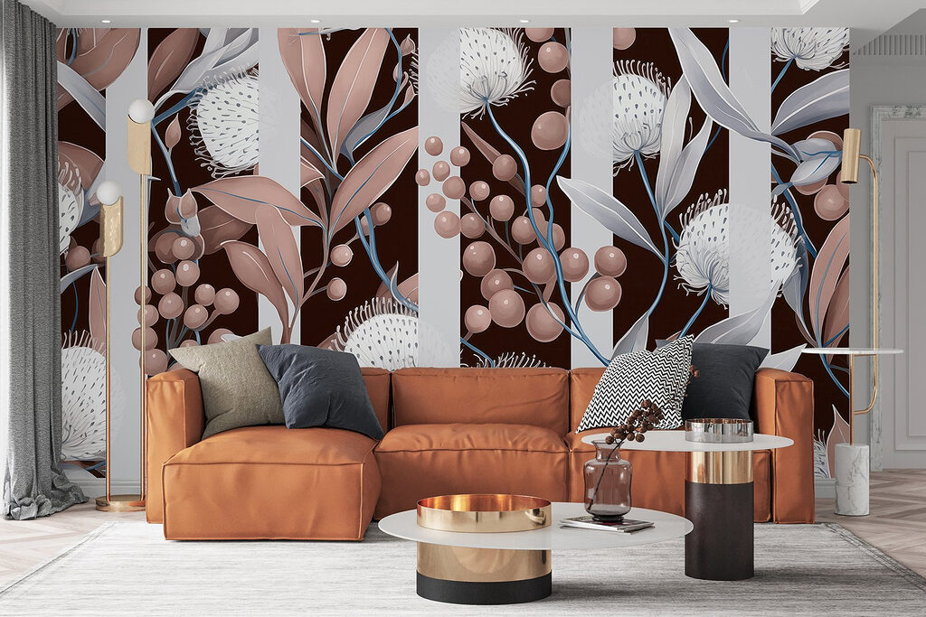 Botanical Stripe Pattern — interior 2