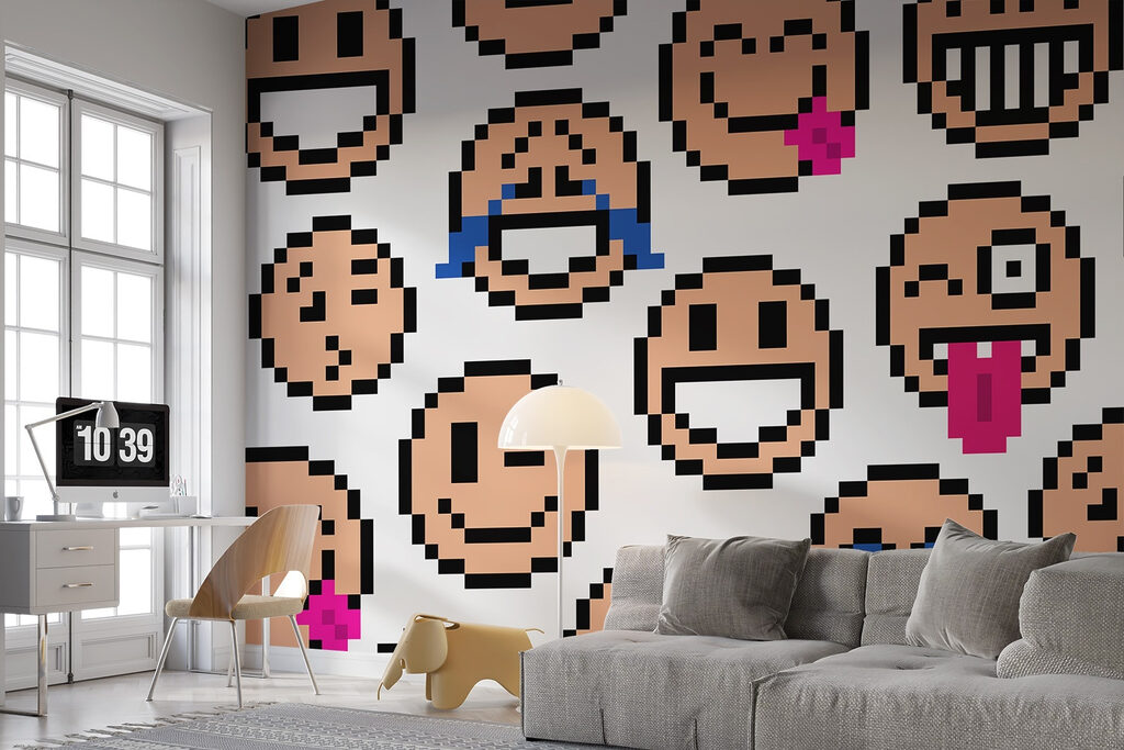 Pixel Faces — interior 1