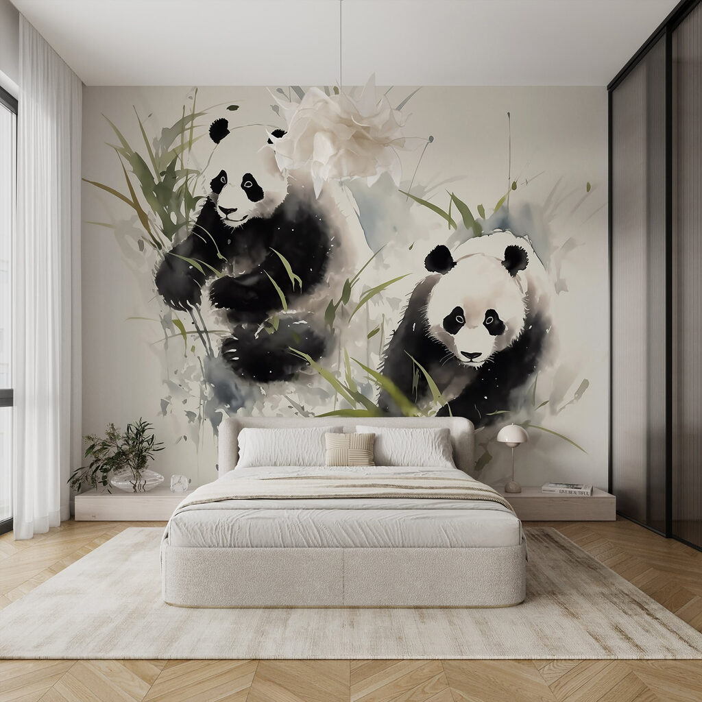 Panda Companions in an interior