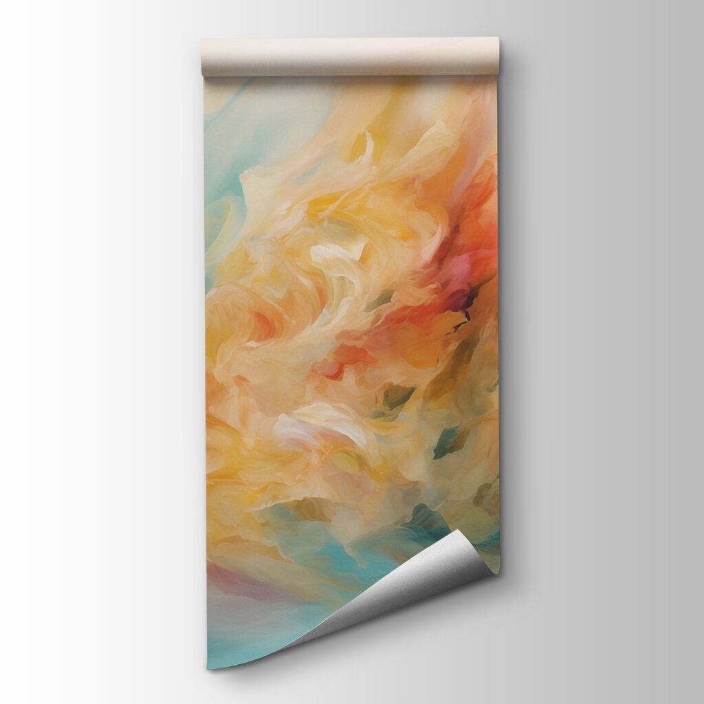Colourful flowing brushstrokes — product view