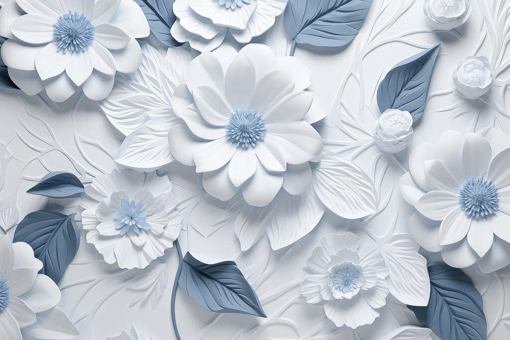 Sculpted Daisy Pattern — full design