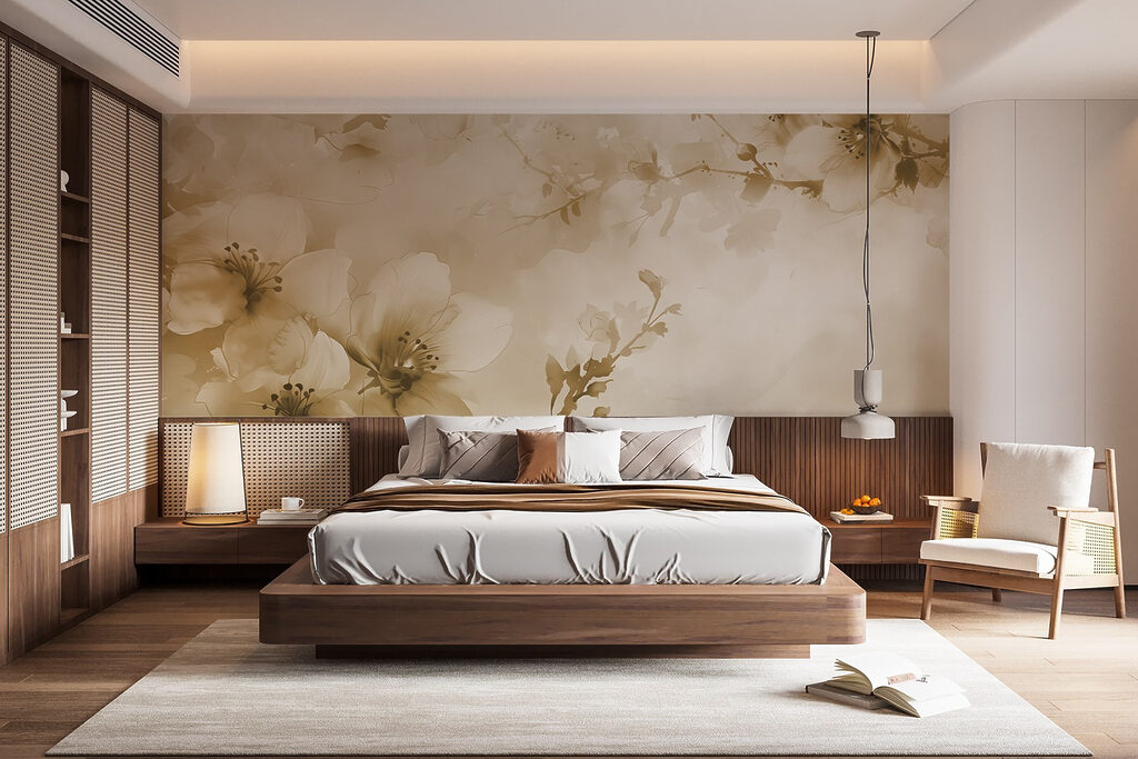 Flowers in Warm Mist in an interior