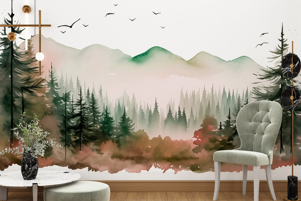 Watercolour Pine Valley — interior 3