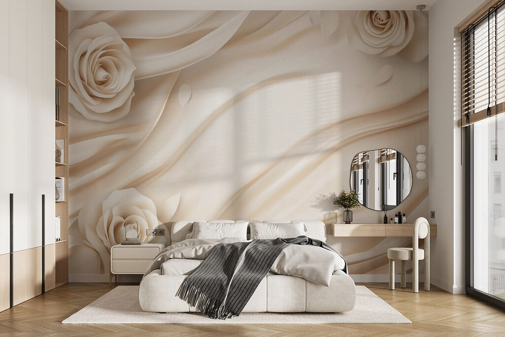 Roses on Silk in an interior