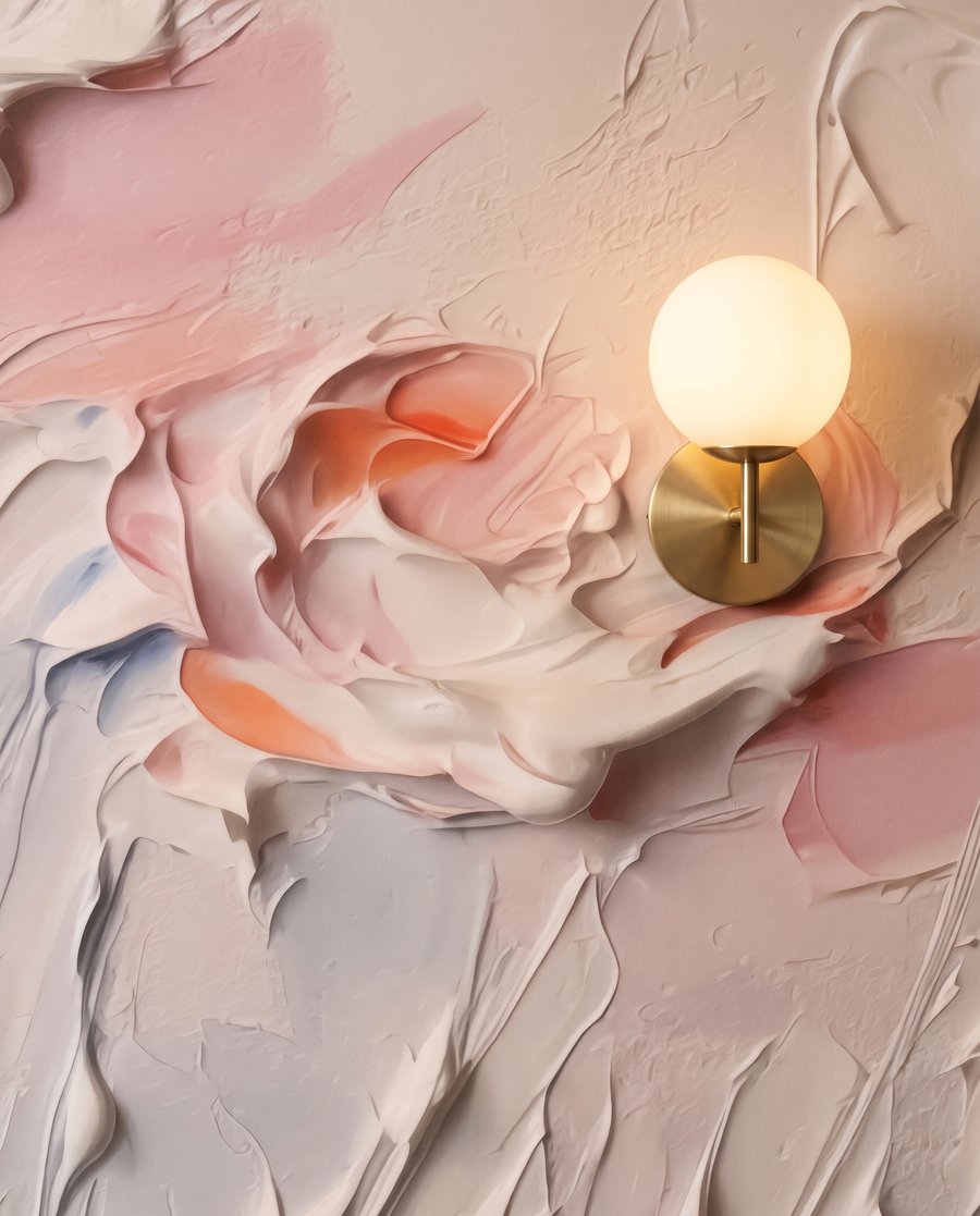 Petals in Thick Paint — detail