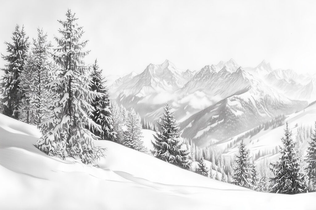 Snowy Pines — full design