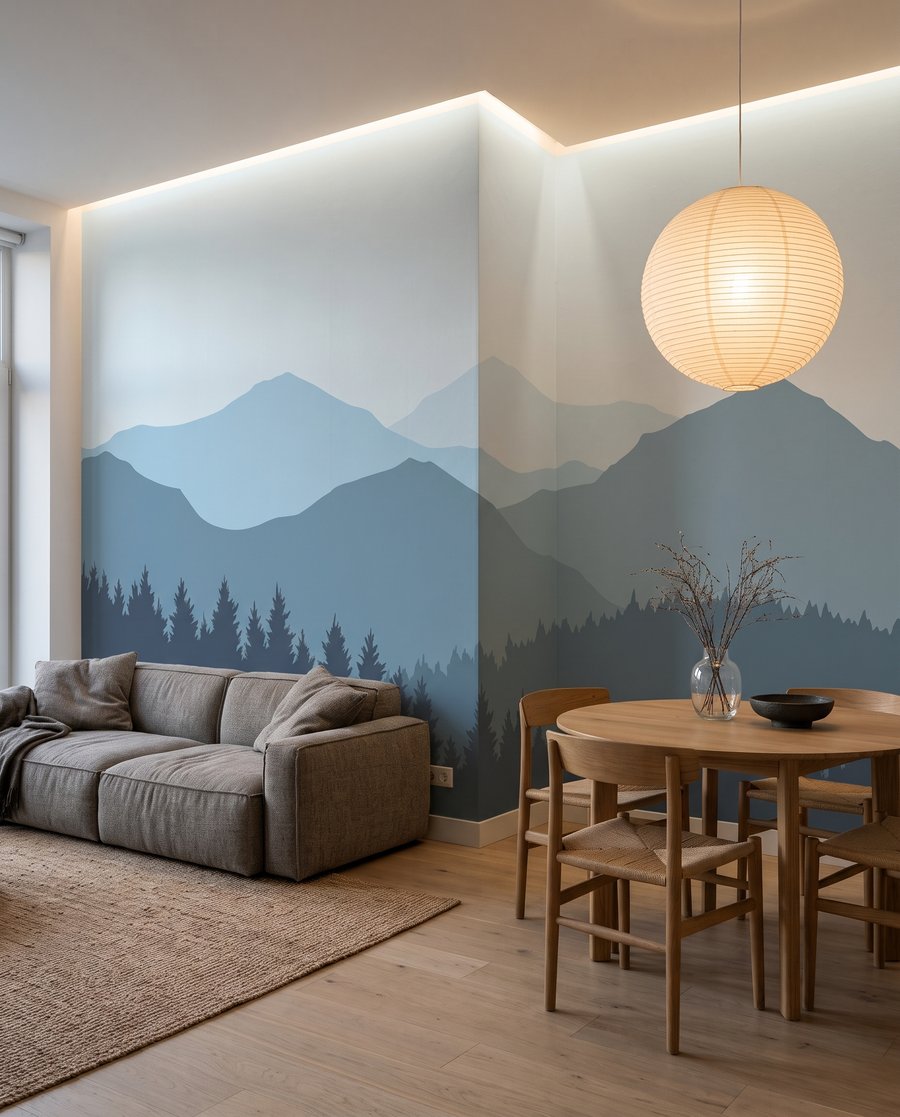 Mountain Layers in an interior