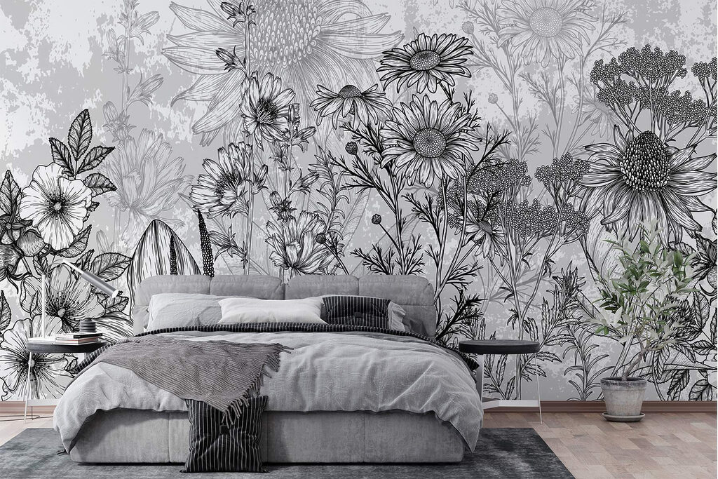 Meadow in Ink in an interior