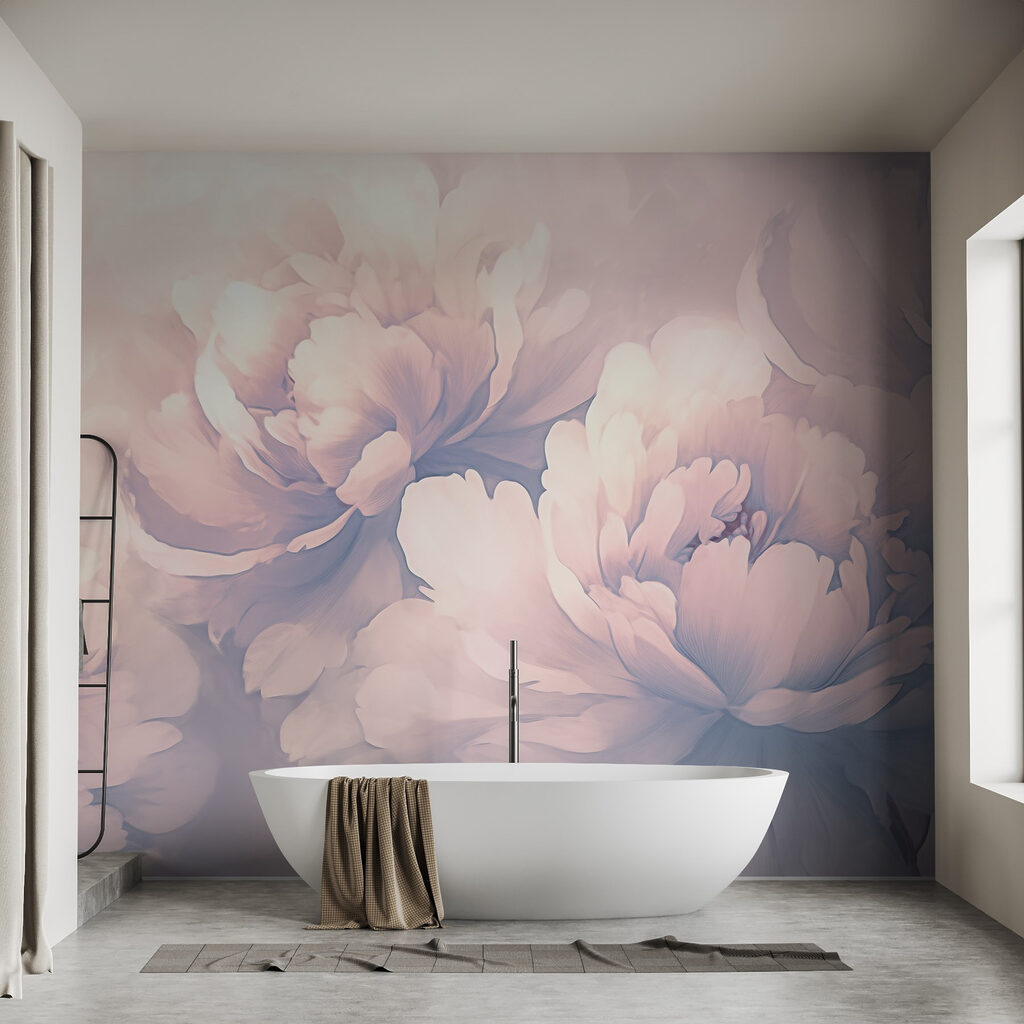 Peonies in Soft Light in an interior