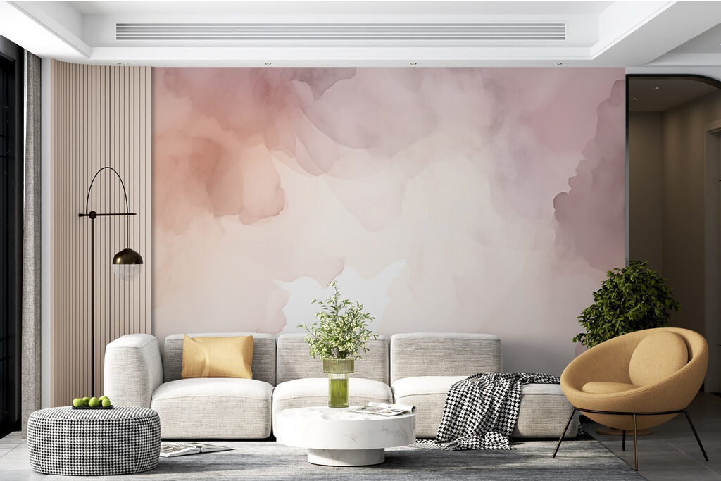Watercolour Clouds in an interior