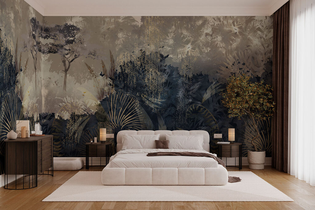 Jungle in Dappled Light in an interior