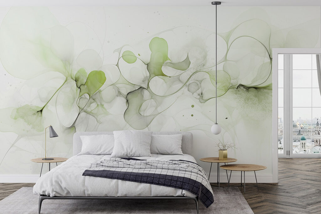 Ink Garden Drift in an interior