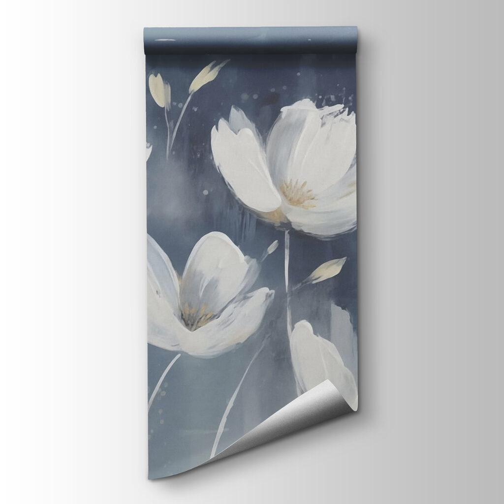 Flowers against evening blue — product view