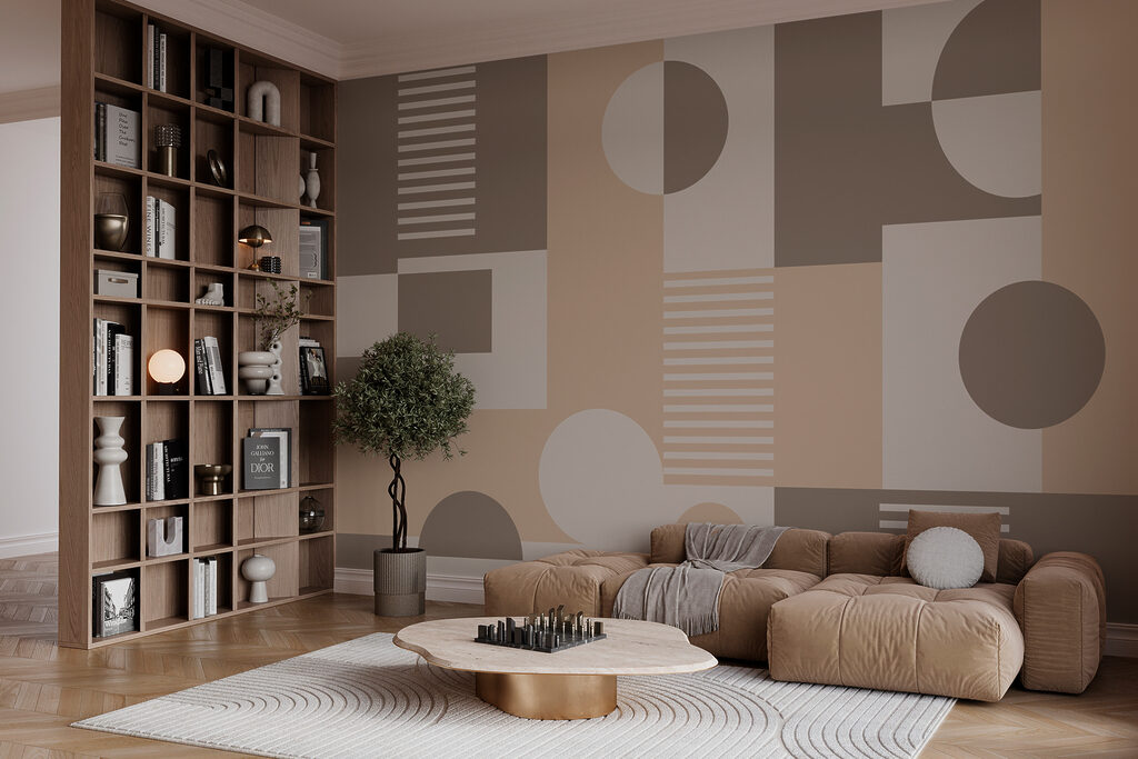 Midcentury Shape Study in an interior