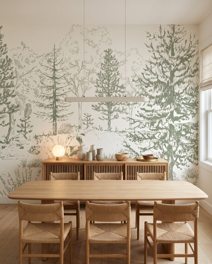 Bear in Woodland Etching — interior 5
