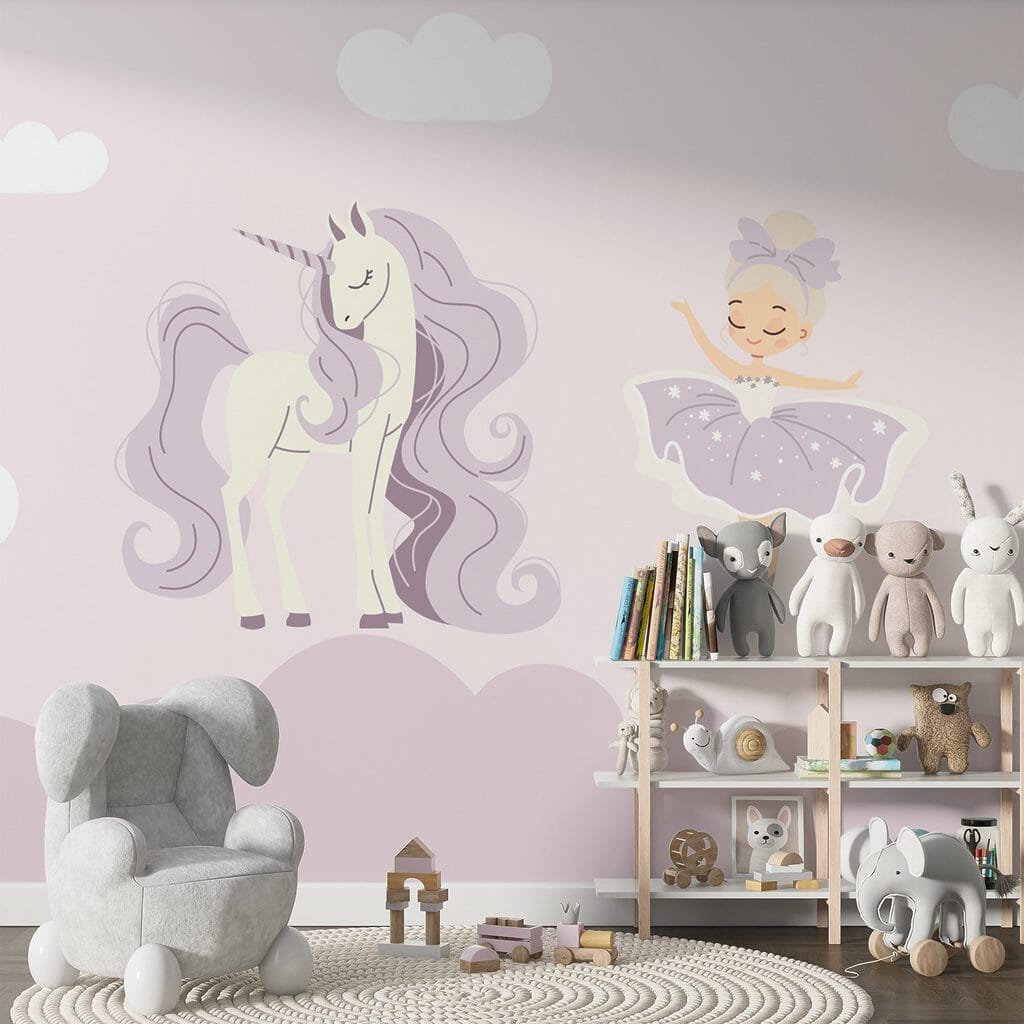 Unicorn and Ballerina in an interior