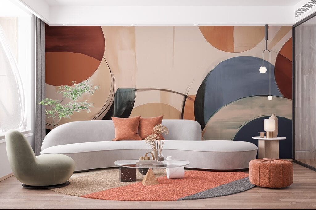 Painted Circles in an interior