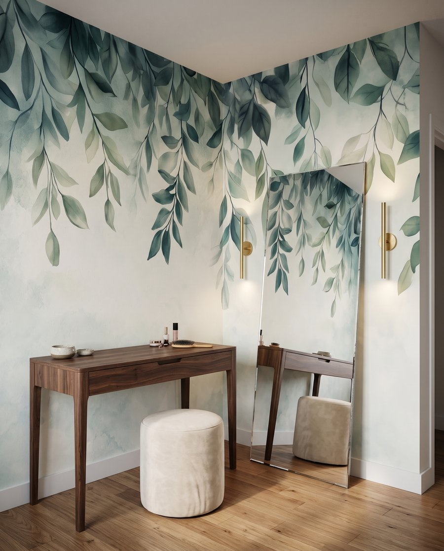 Leafy Overhang in an interior