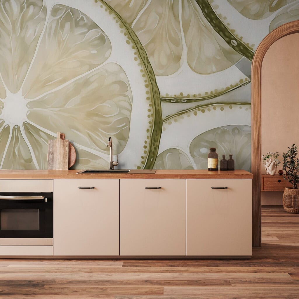 Slices of Lime in an interior
