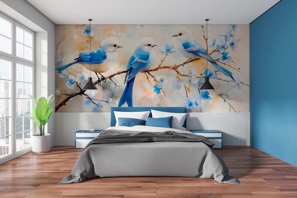 Songbird Trio in an interior