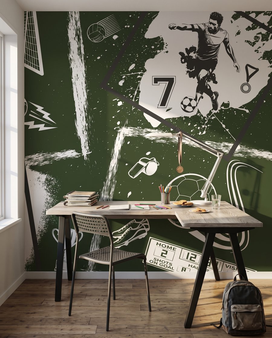 Football Sketchbook in an interior