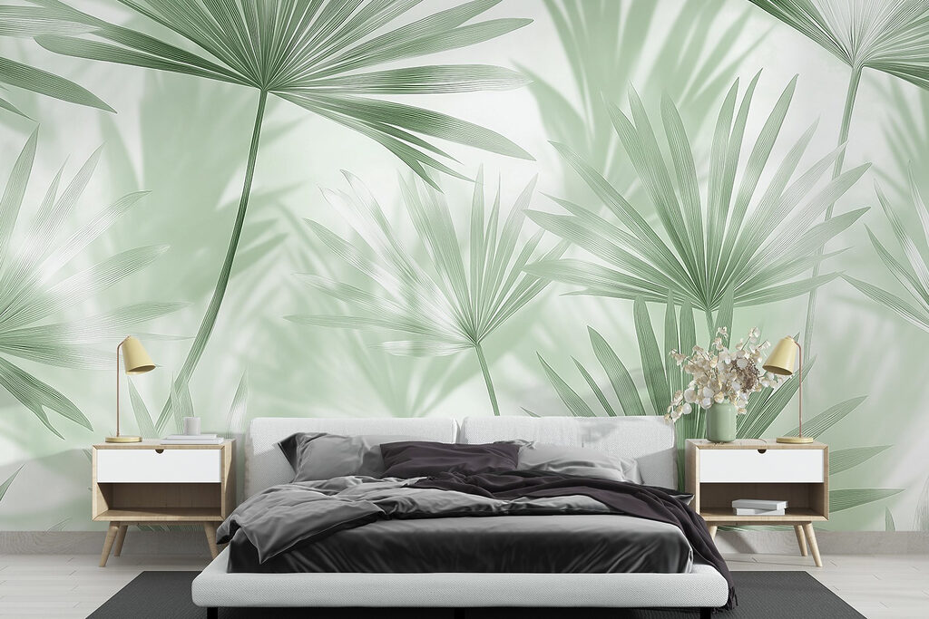 Palm Fans in Light — interior 1