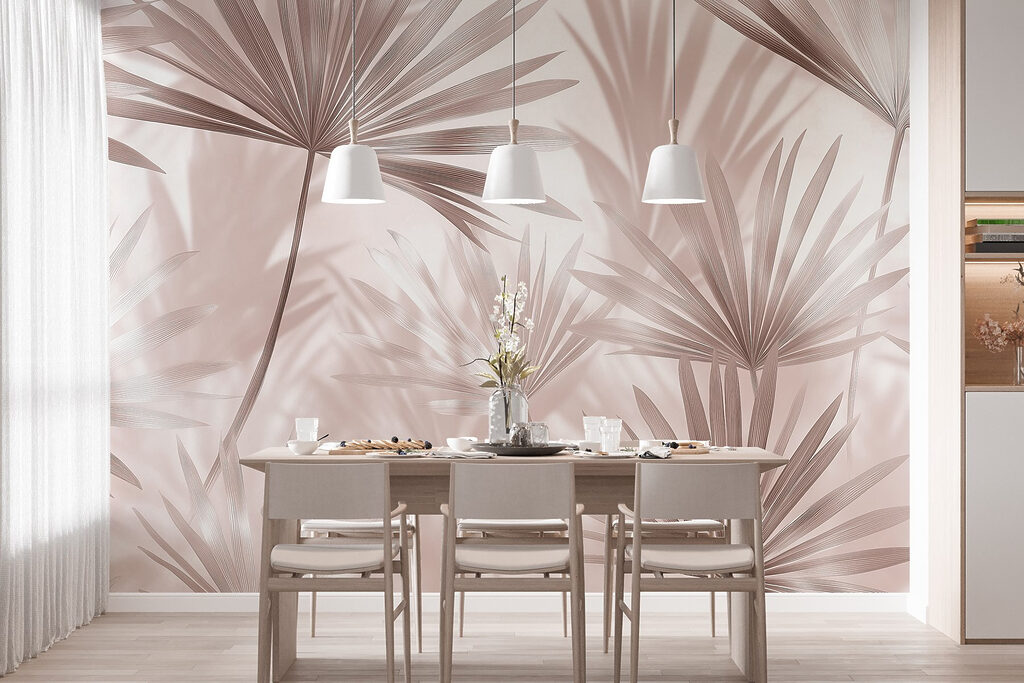 Palm Fans in Light — interior 2