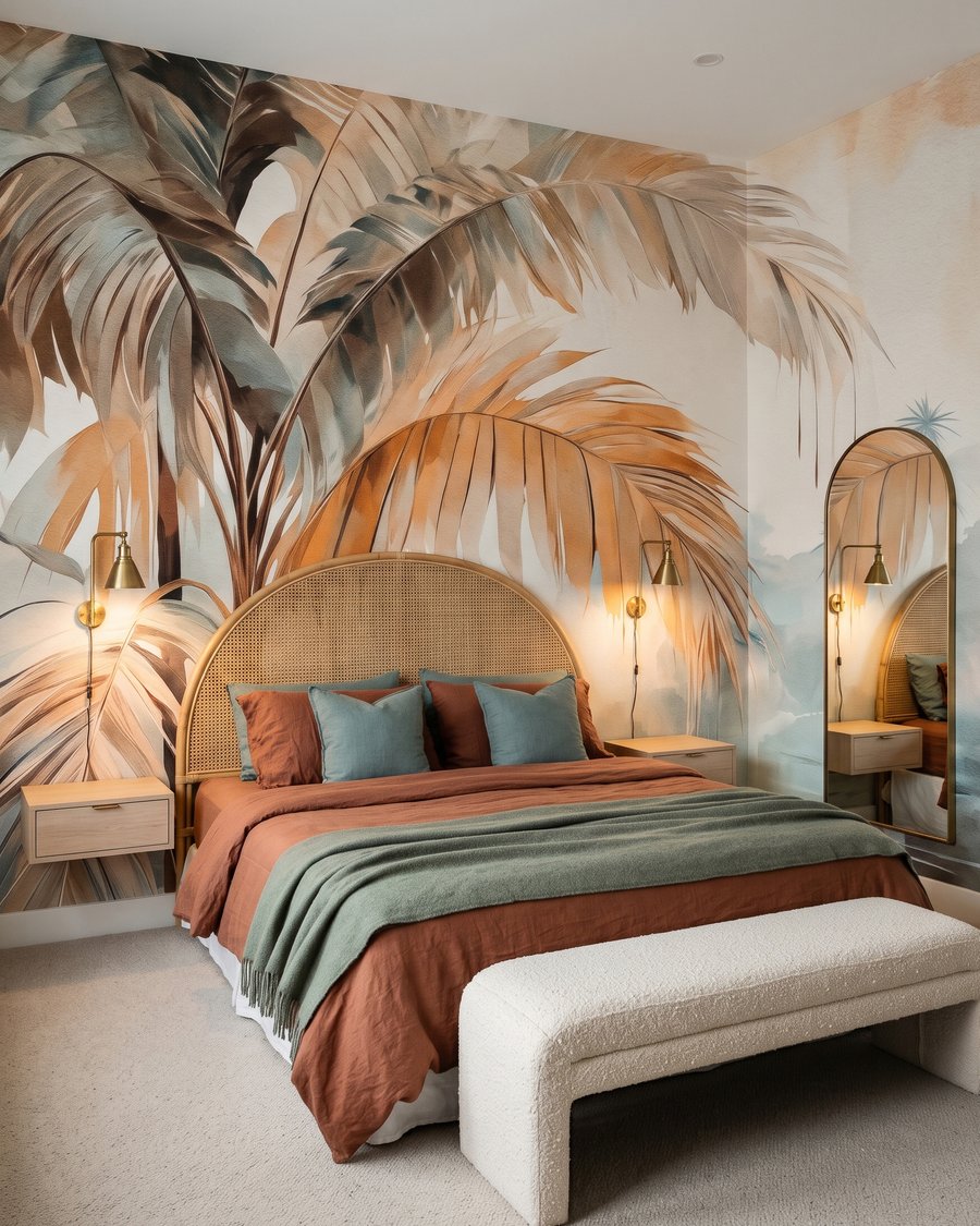 Palms in the Mist in an interior