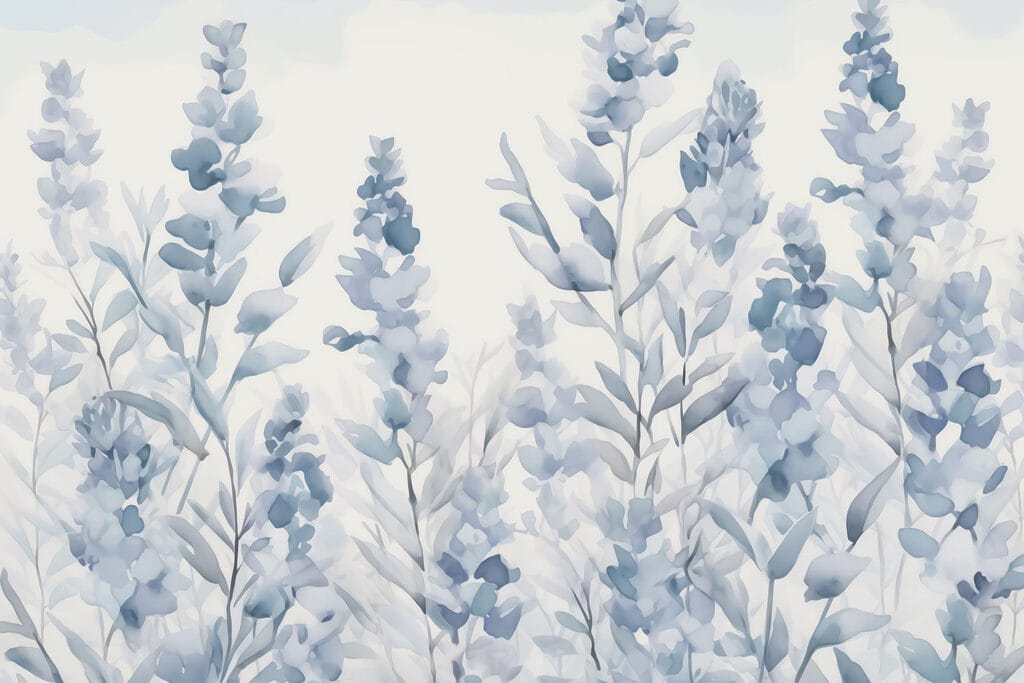 Lavender in Watercolour — full design