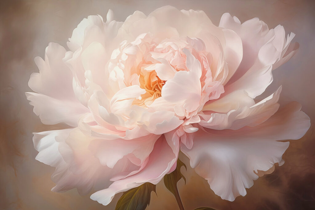 Peony in Bloom — full design