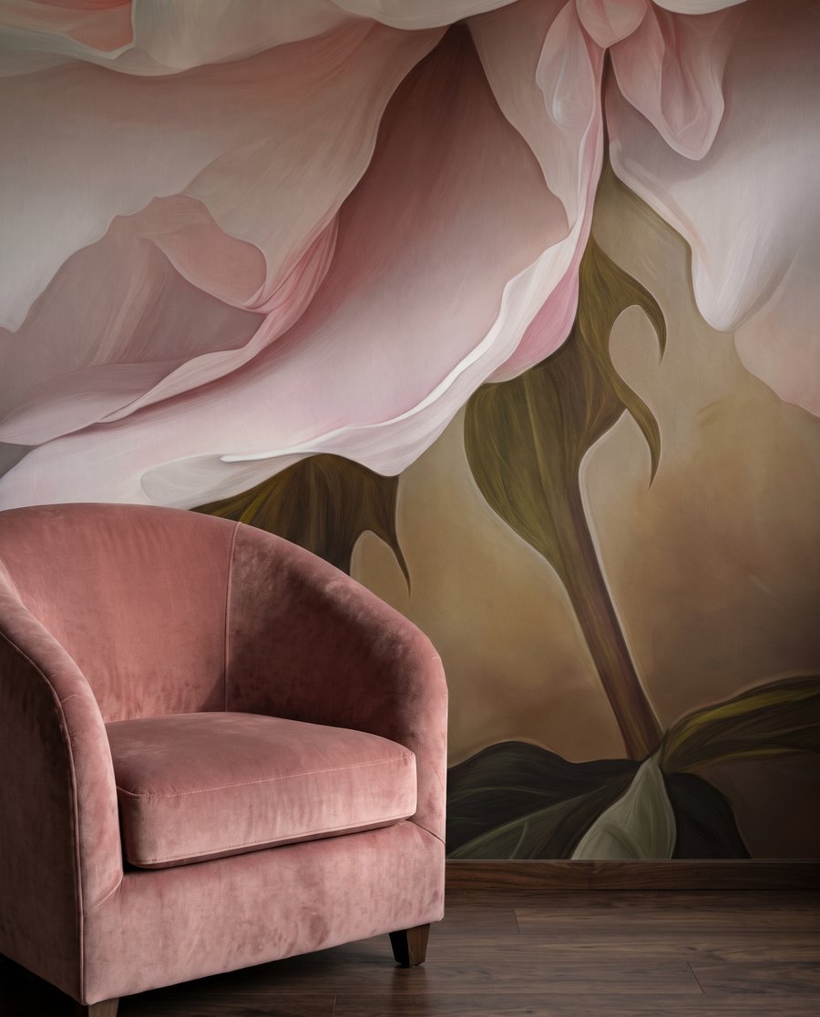 Peony in Bloom — detail
