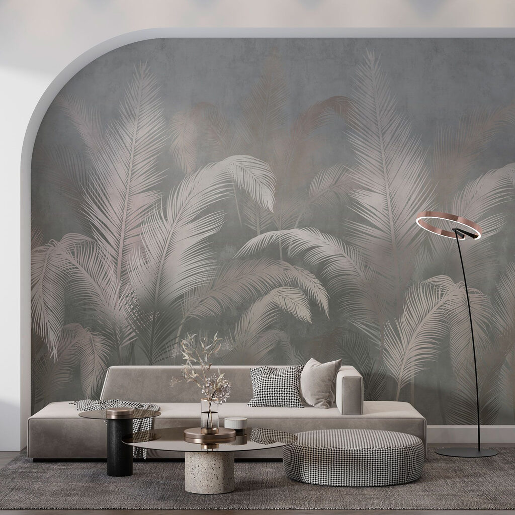 Palms Through the Haze in an interior
