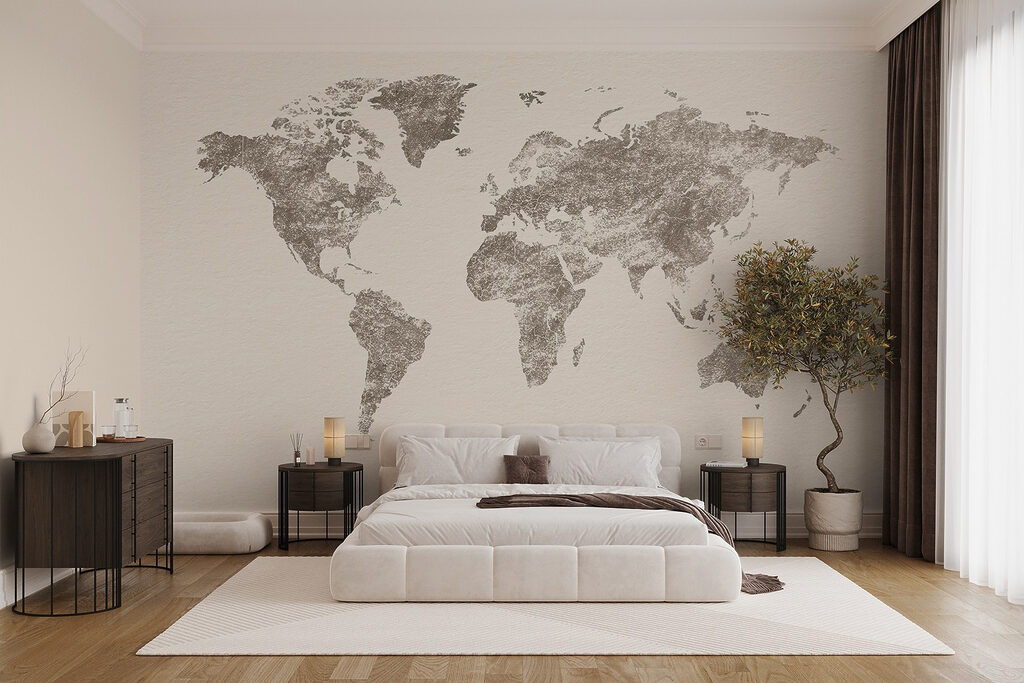 World Map Etching — interior 2