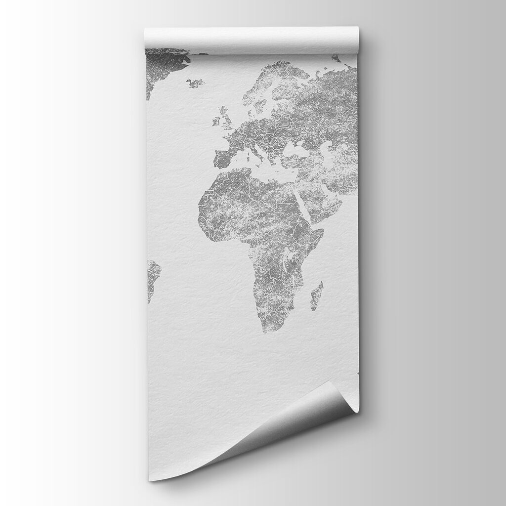 World Map Etching — product view