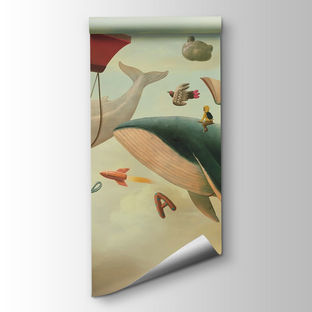 Whales and Flying Books — product view