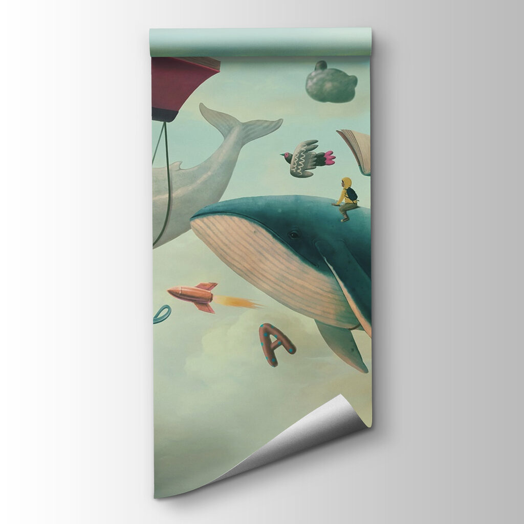 Whales and Flying Books — product view