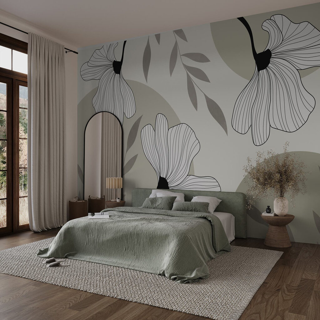 Flowers and Organic Shapes in an interior