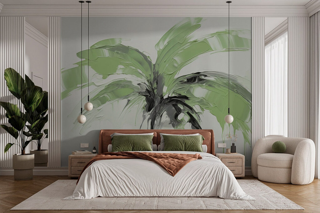 Palm in Broad Strokes in an interior