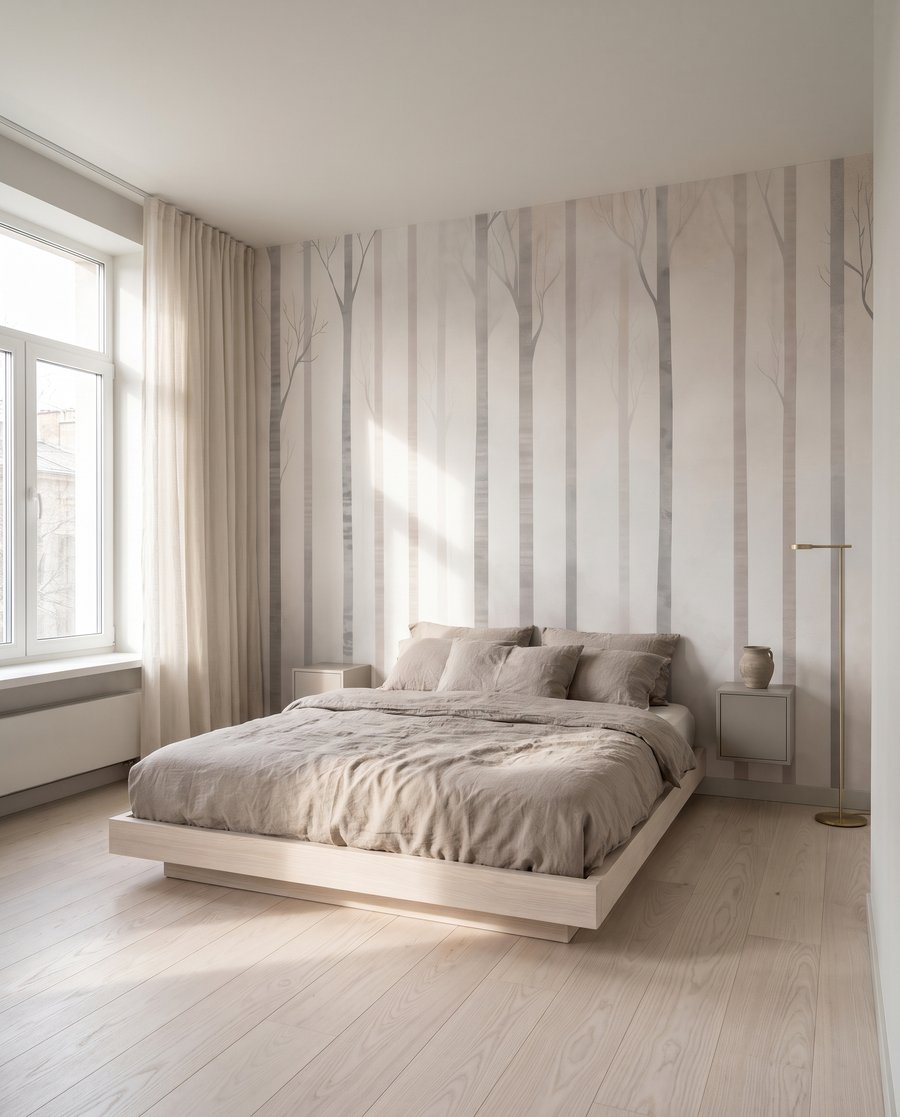 Birch Silhouettes in an interior