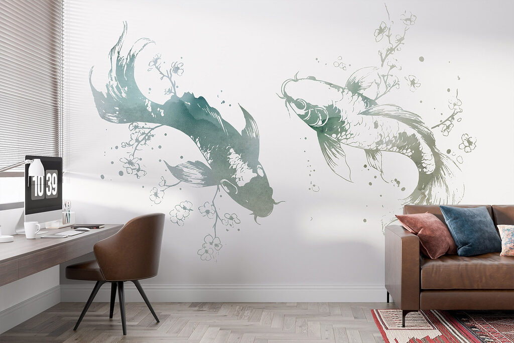 Koi in Floral Ink — interior 4