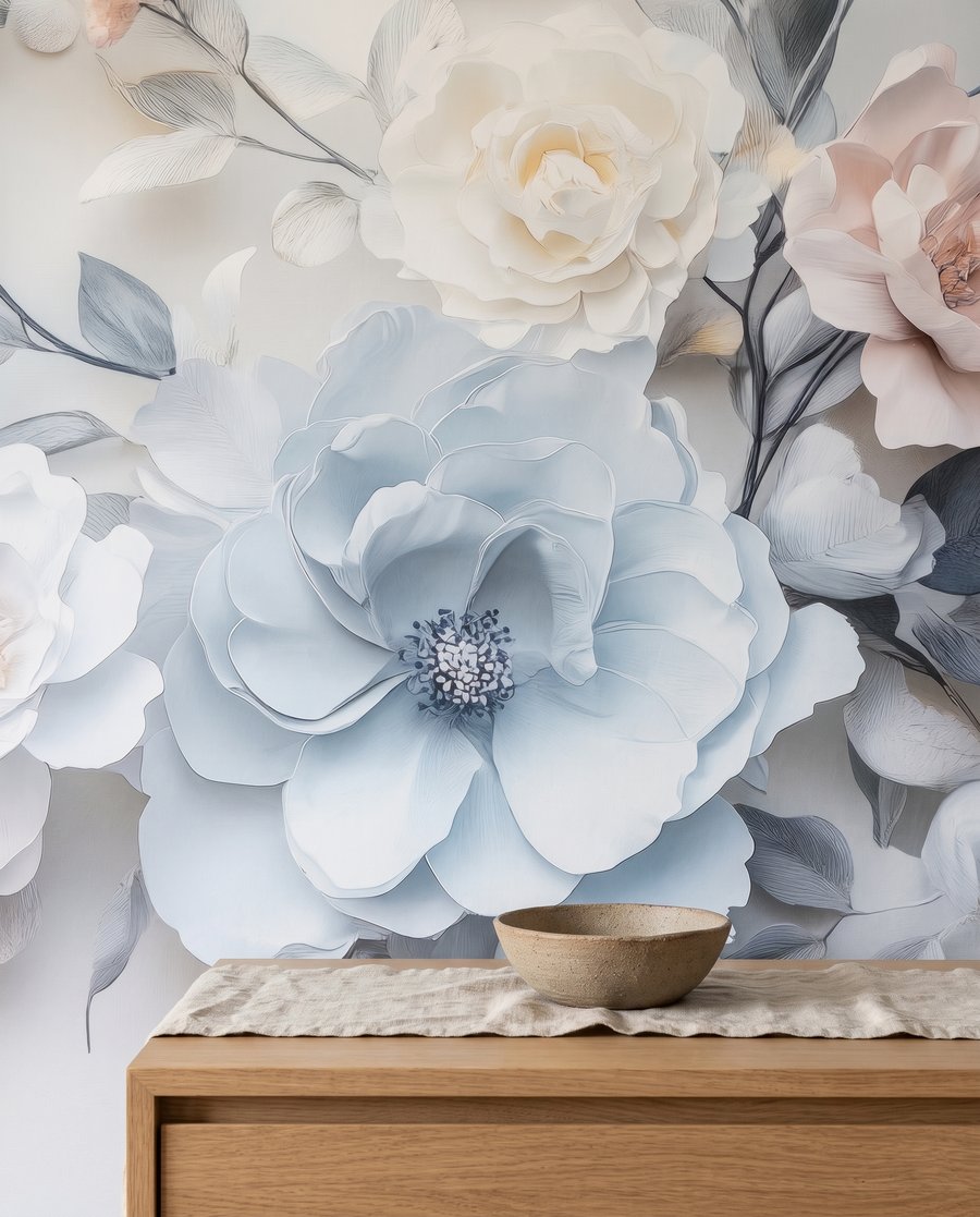 Flower Garland in Relief — detail