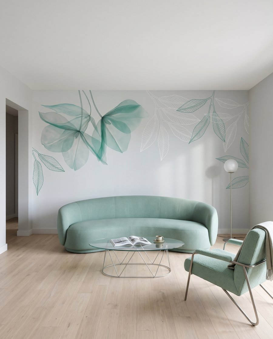 Airy Leaf Outlines — interior 2