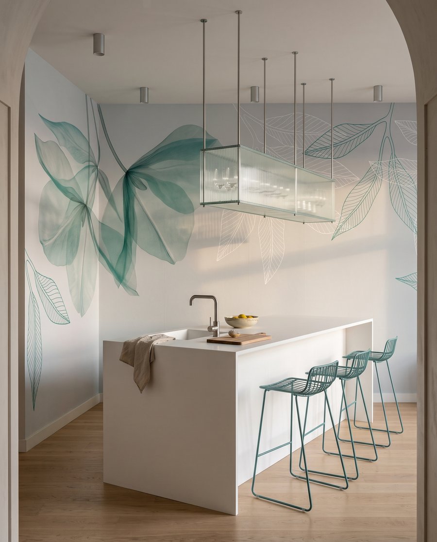 Airy Leaf Outlines — interior 4