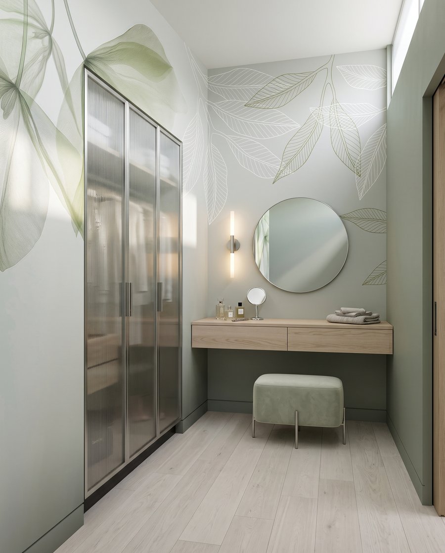 Airy Leaf Outlines — interior 1