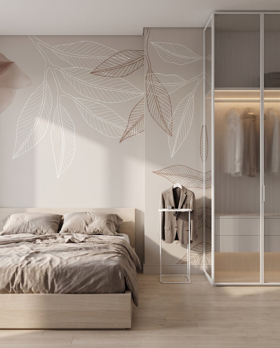 Airy Leaf Outlines — interior 2