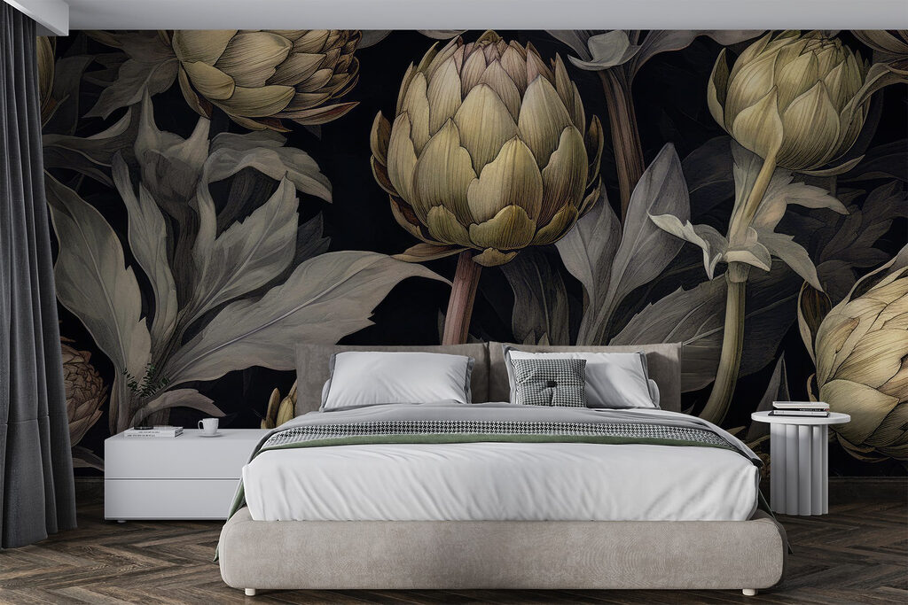 Artichoke Garden at Night in an interior