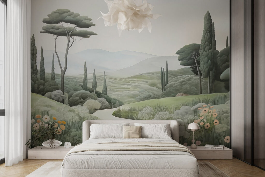 Winding Garden Path in an interior
