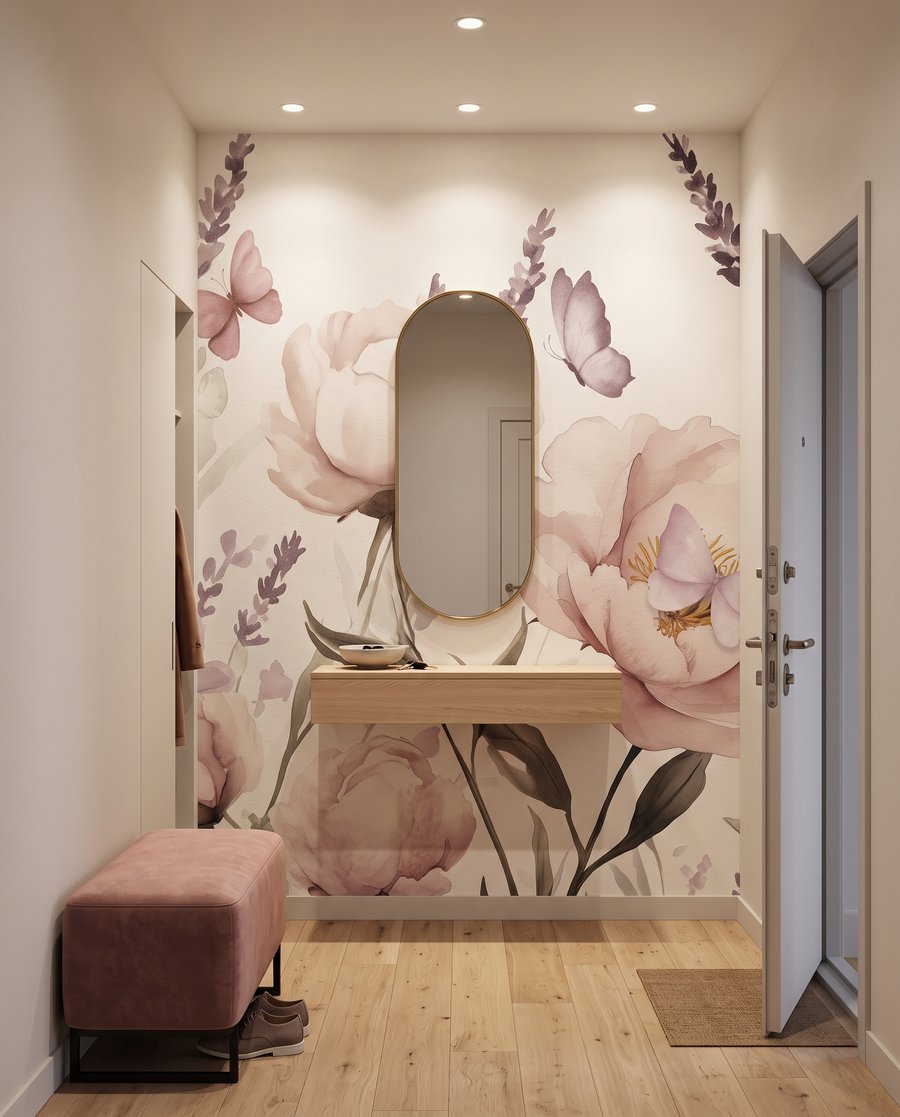 Peonies and Lavender in an interior