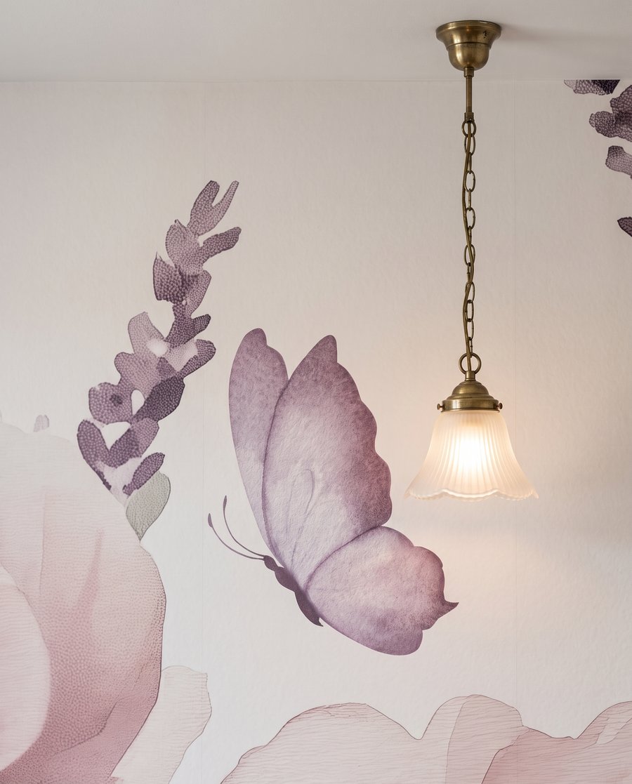 Peonies and Lavender — detail