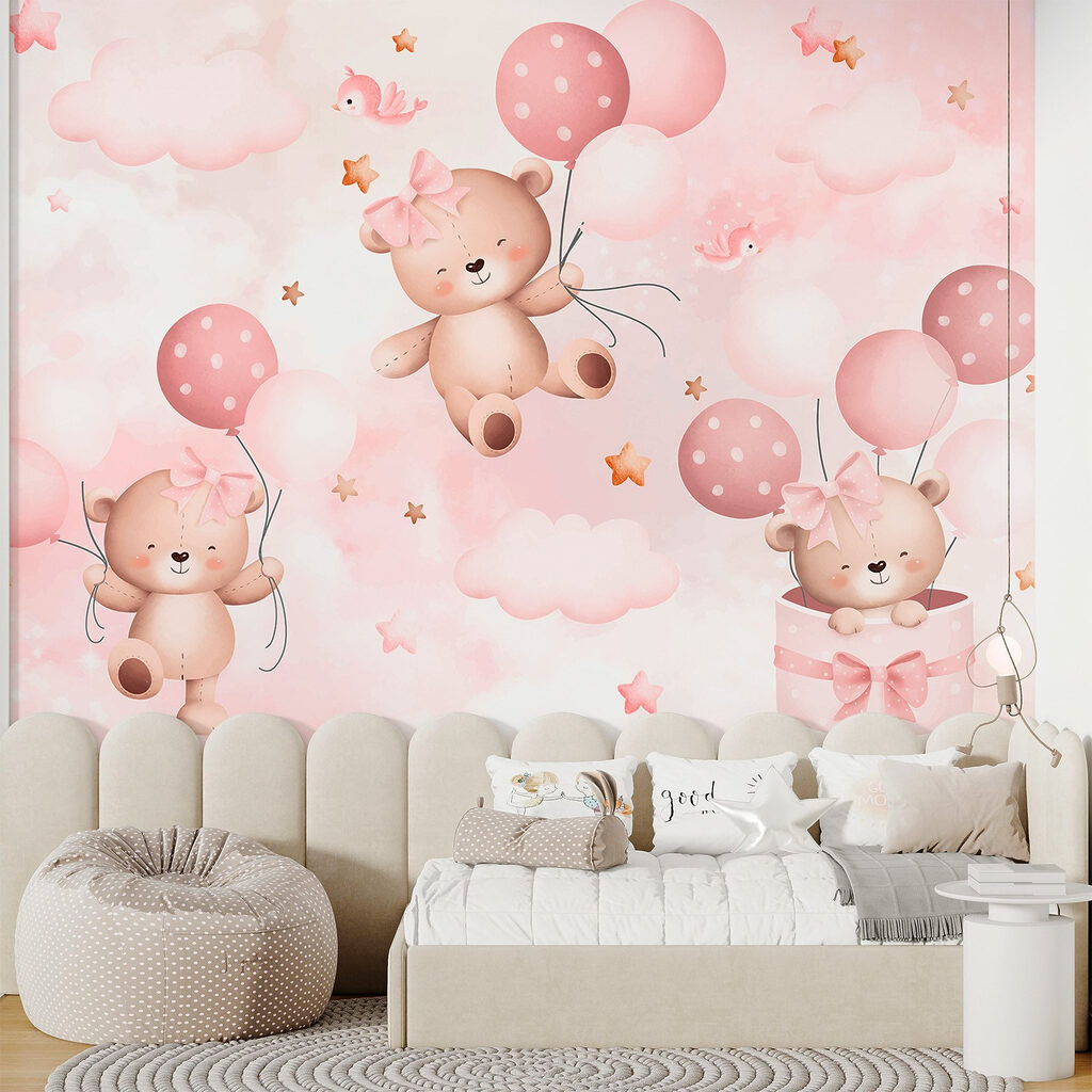Teddy Balloon Journey in an interior
